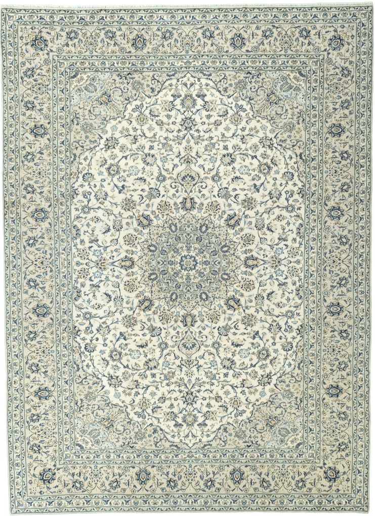 Kashan Tappeto 290 x 400 Beige (Iran) Annodato A Mano
