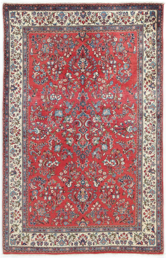 Sarouk Tappeto 210x140 (Iran) Annodato A Mano