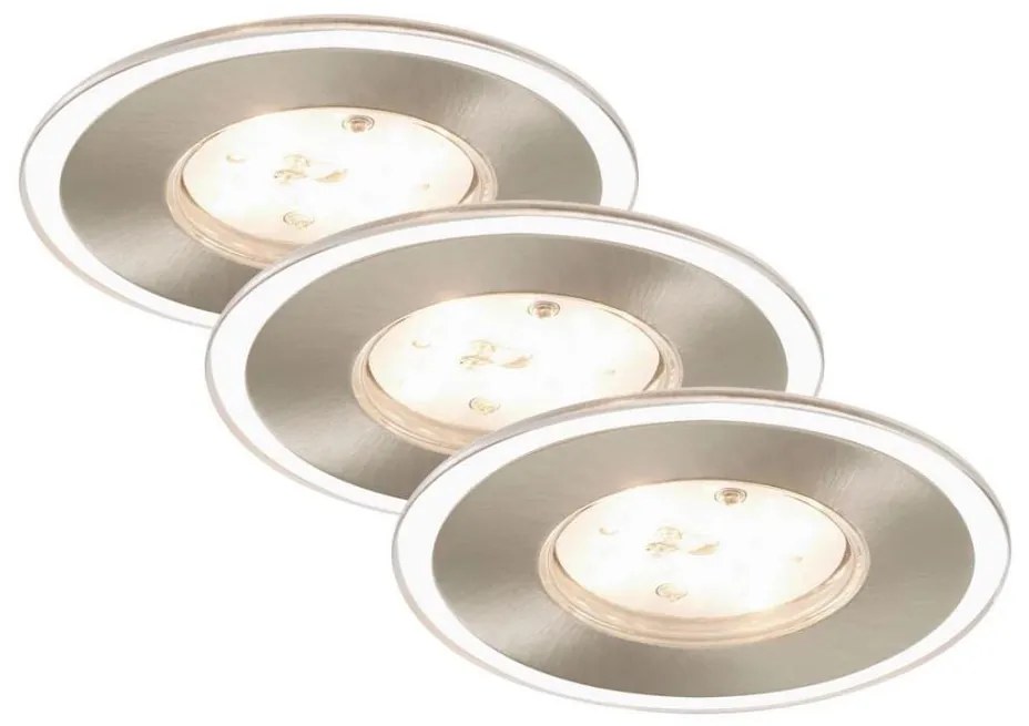 Briloner 7197-032-SET 3x Lampada LED dimmerabile da bagno LED/4,5W/230V IP44