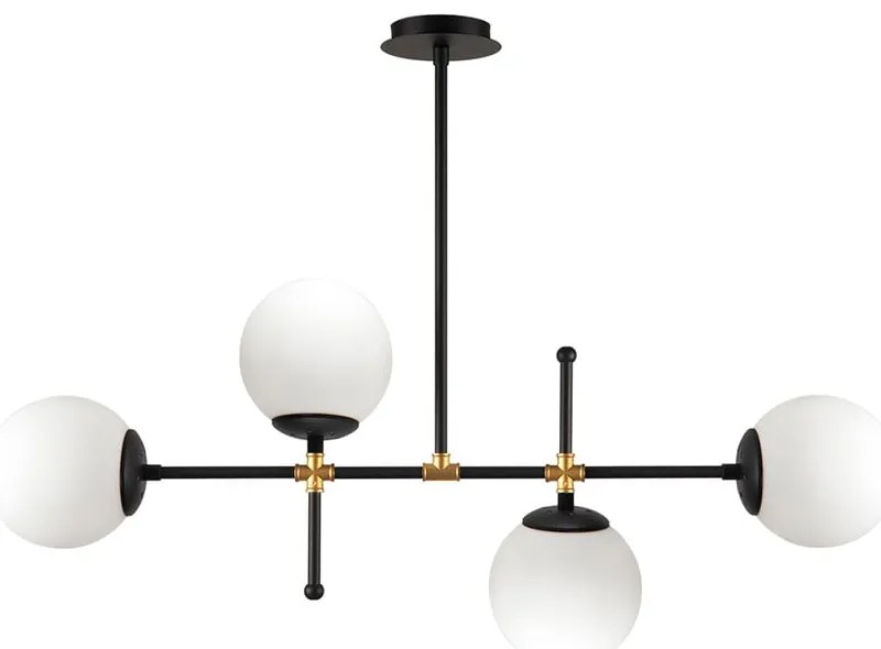 Apparecchio a sospensione nero, altezza 57 cm Kruva - Squid Lighting