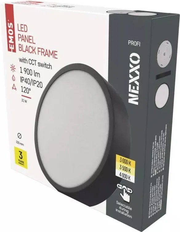 Plafoniera LED nero opaco Nexxo - EMOS