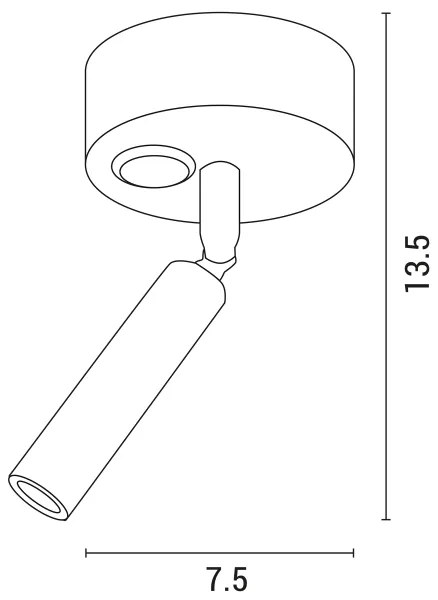 Luce Spot da parete a LED ARISTON LED/3W/230V 3000K bianco