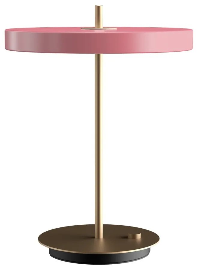 Lampada da tavolo dimmerabile a LED rosa con paralume in metallo (altezza 41,5 cm) Asteria Table - UMAGE