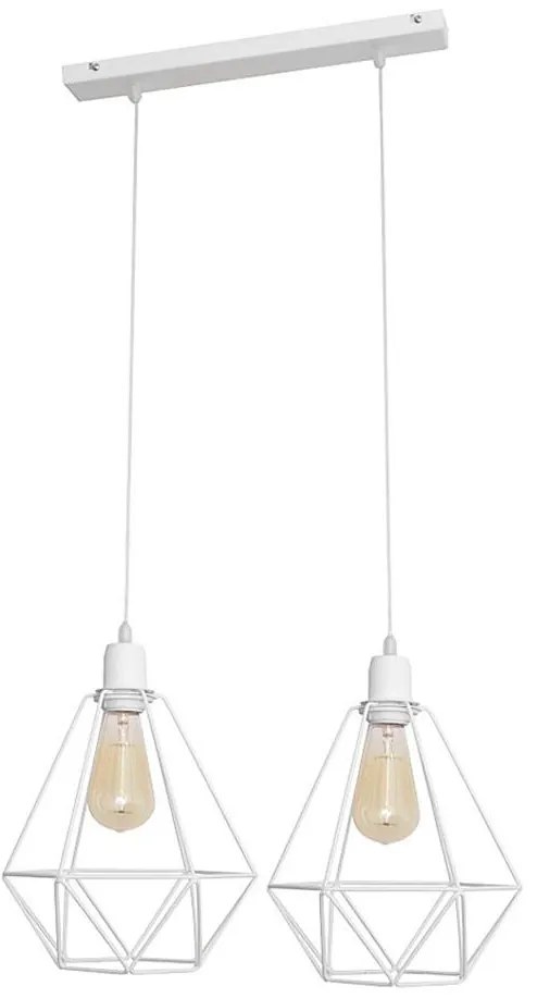 Lampadario KARO 2xE27/15W/230V bianco