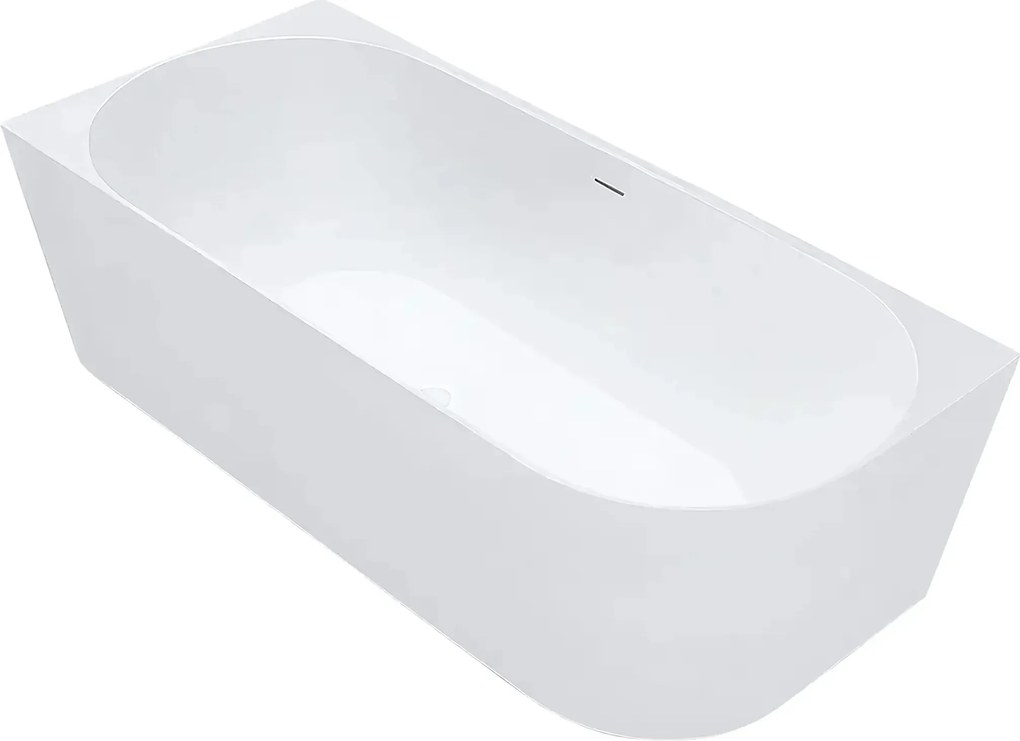 Vasca da bagno angolare in acrilico Bellanto Slim 170 Sinistra