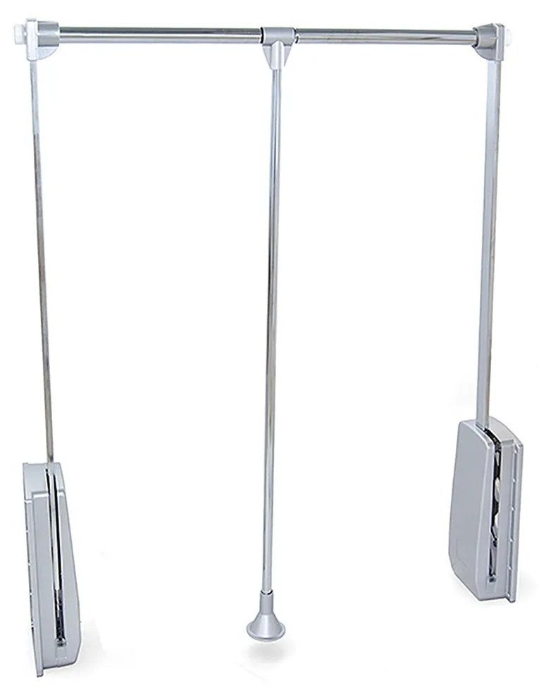Appendiabiti Saliscendi Per Armadio In Acciaio 45-60x84cm Cromato