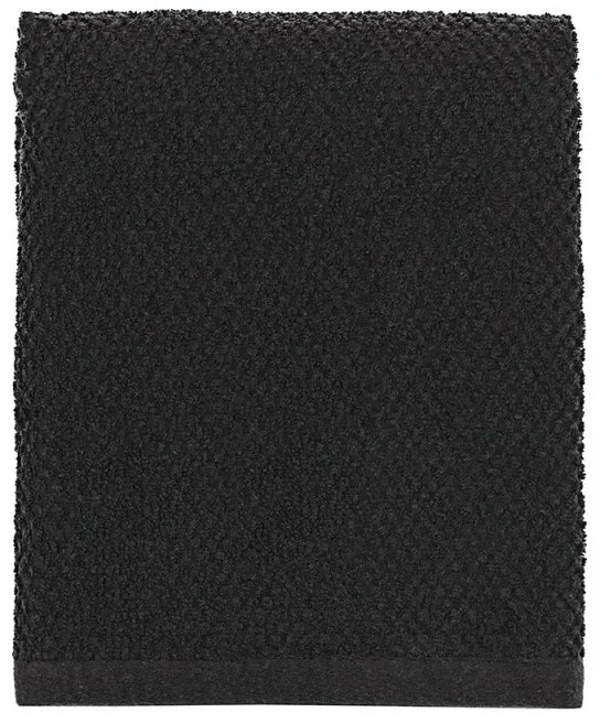 Asciugamani ospite per bagno 55x100 cm nero in cotone 100%