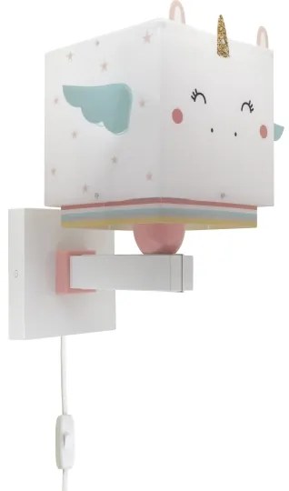 Dalber 64599 - Applique per bambini LITTLE UNICORN 1xE27/15W/230V