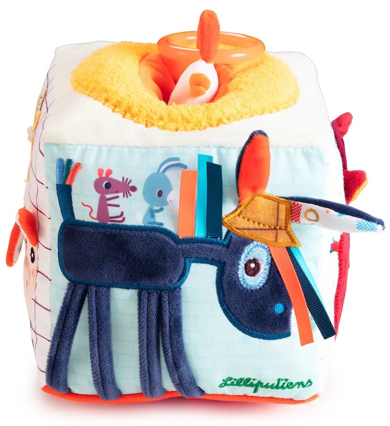 Lilliputiens - Cubo tessile per le attività - Fattoria