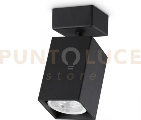 Dynamite faretto nero orientabile 1 luce attacco gu10 5,7cm quadrat...