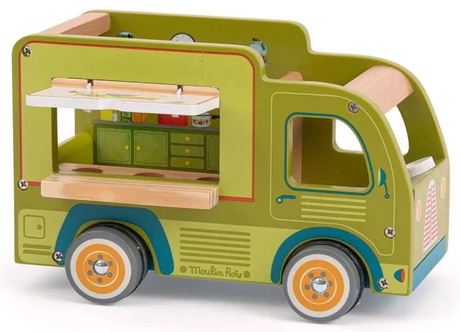 Auto di legno La Grande Famille Food Truck - Moulin Roty