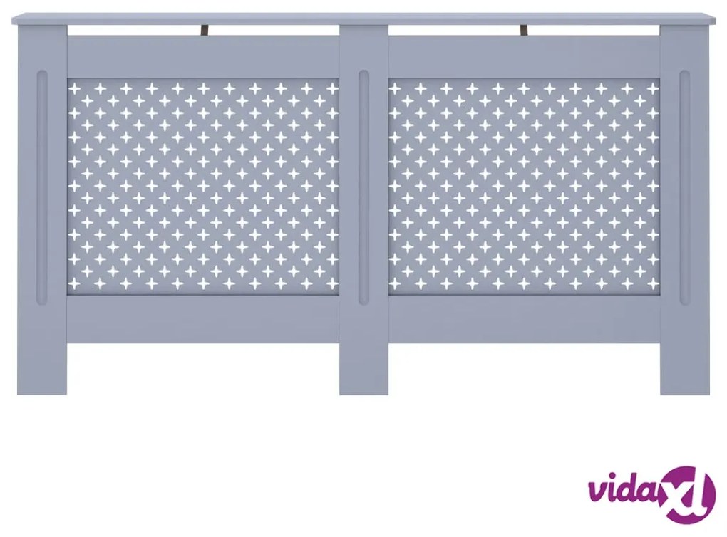vidaXL Copertura per Radiatore Antracite 152x19x81 cm in MDF