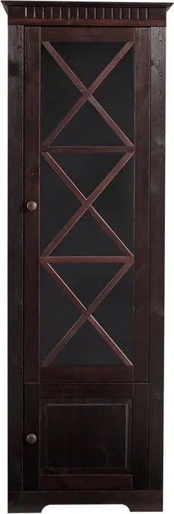 Vetrina in legno di pino marrone scuro 180x35 cm Lisa - Støraa