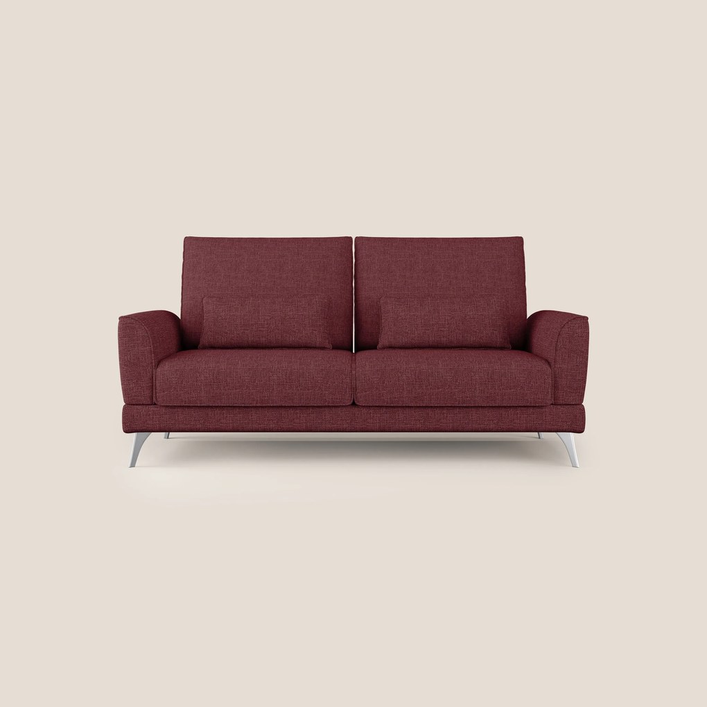 Tommy Divano relax con schienali traslanti in morbido tessuto fiammato T06 rosso