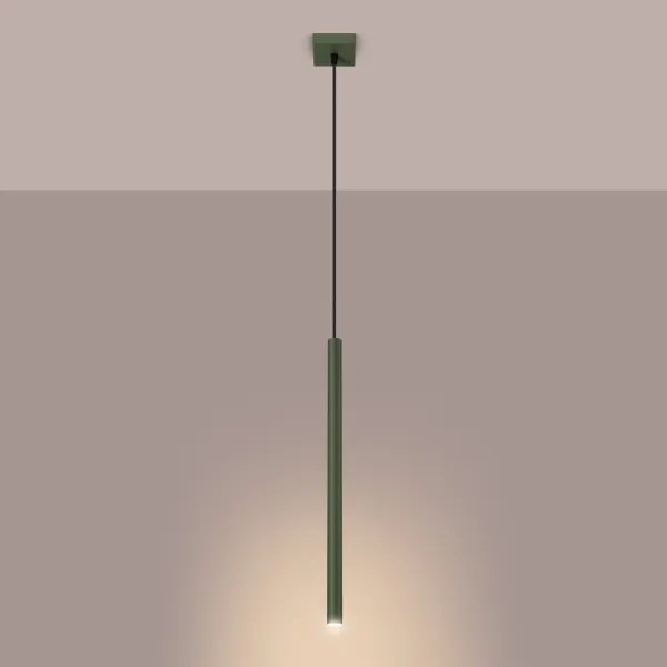 Sollux SL.1518 - Lampadario a sospensione con filo PASTELO 1xG9/8W/230V verde