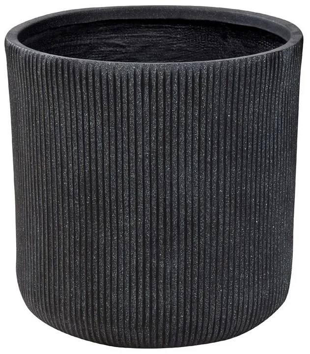 Vaso per fiori  fibra di argilla grigio  ⌀ 45 cm OREOI Beliani