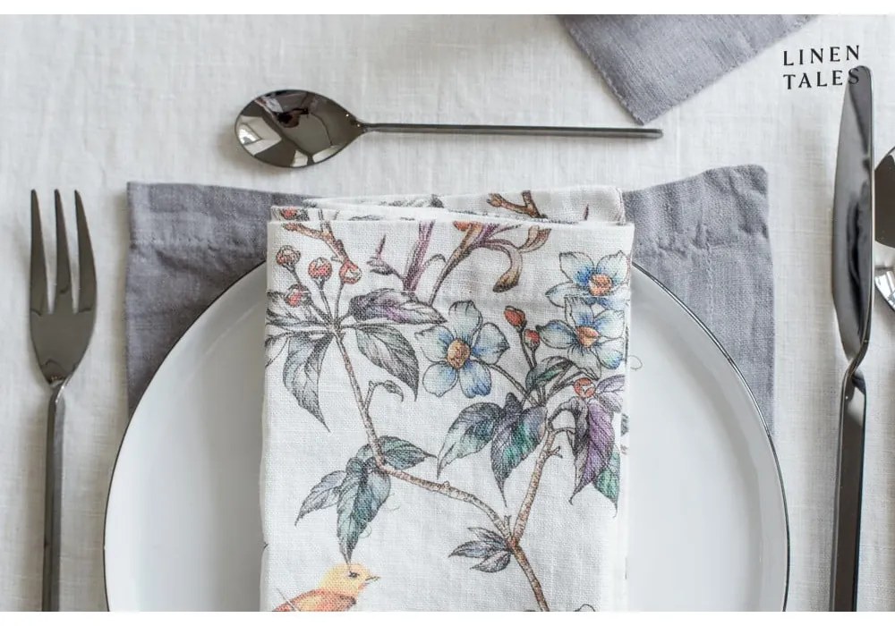 Tovaglia di lino 140x140 cm White - Linen Tales