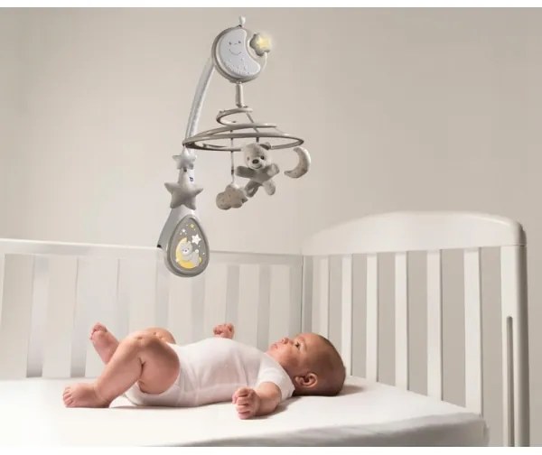 Chicco - Culla mobile con melodia 3in1 NEXT2DREAMS 3xAA grigio