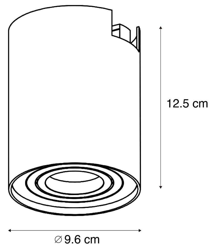 Faretto moderno beige per sistema a binario monofase - Iconic Rondoo Up