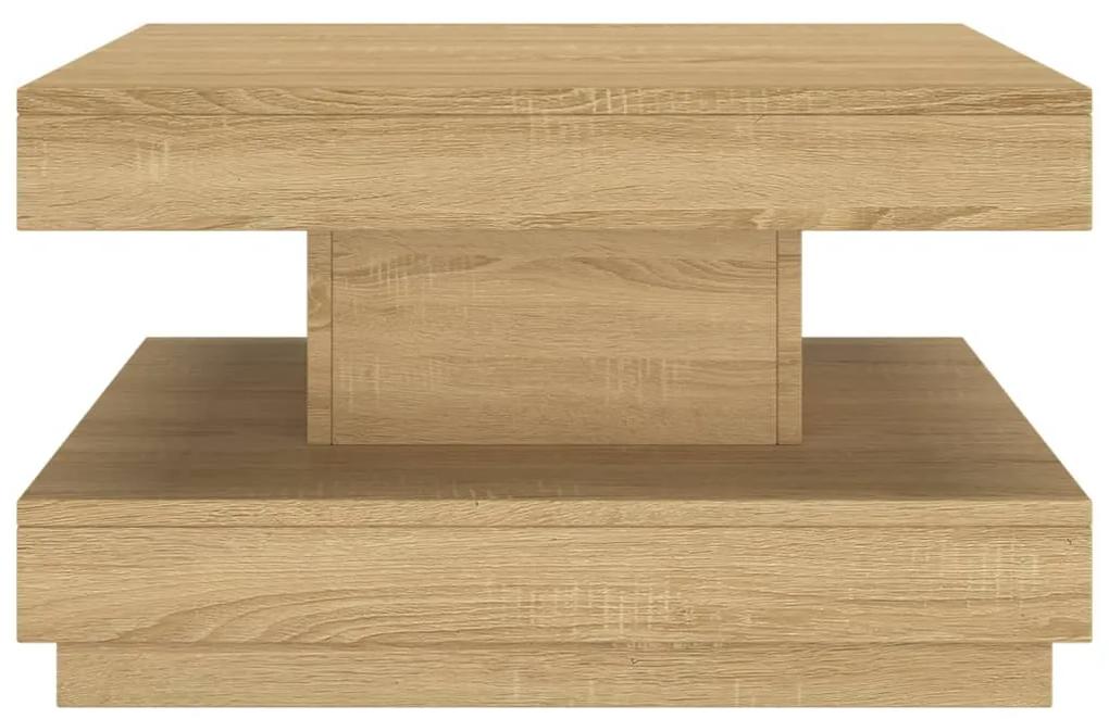 Tavolino da salotto marrone chiaro 60x60x35 cm in mdf