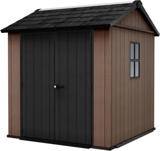Casetta Da Giardino In Resina Newton Plus 757/775 Effetto Legno Keter