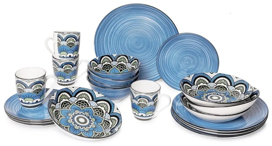 Set di piatti in porcellana da 20 pezzi Orient - Bonami Essentials