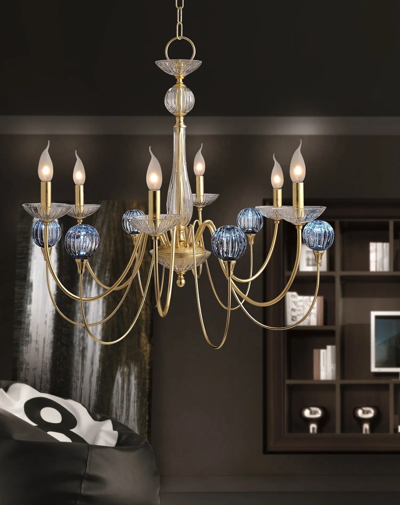 Arredoluce 8-light chandelier 9001/8