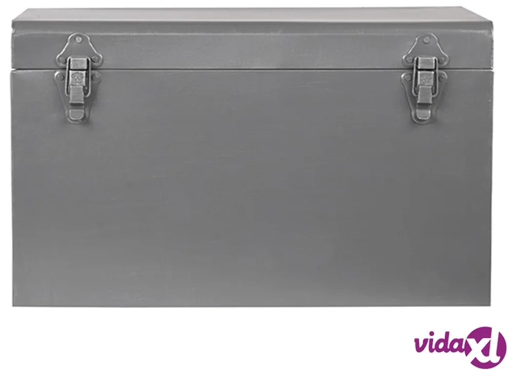 LABEL51 Contenitore Vintage 40x20x25 cm M Grigio Anticato