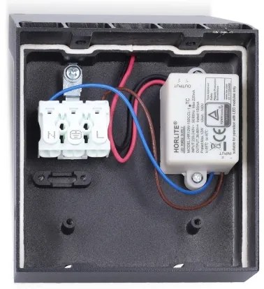 Brilagi - Lampada da parete a LED per esterni con sensore RIANO LED/8W/230V Antracite