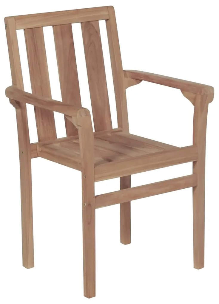 Sedie da giardino 2 pz con cuscini crema massello di teak