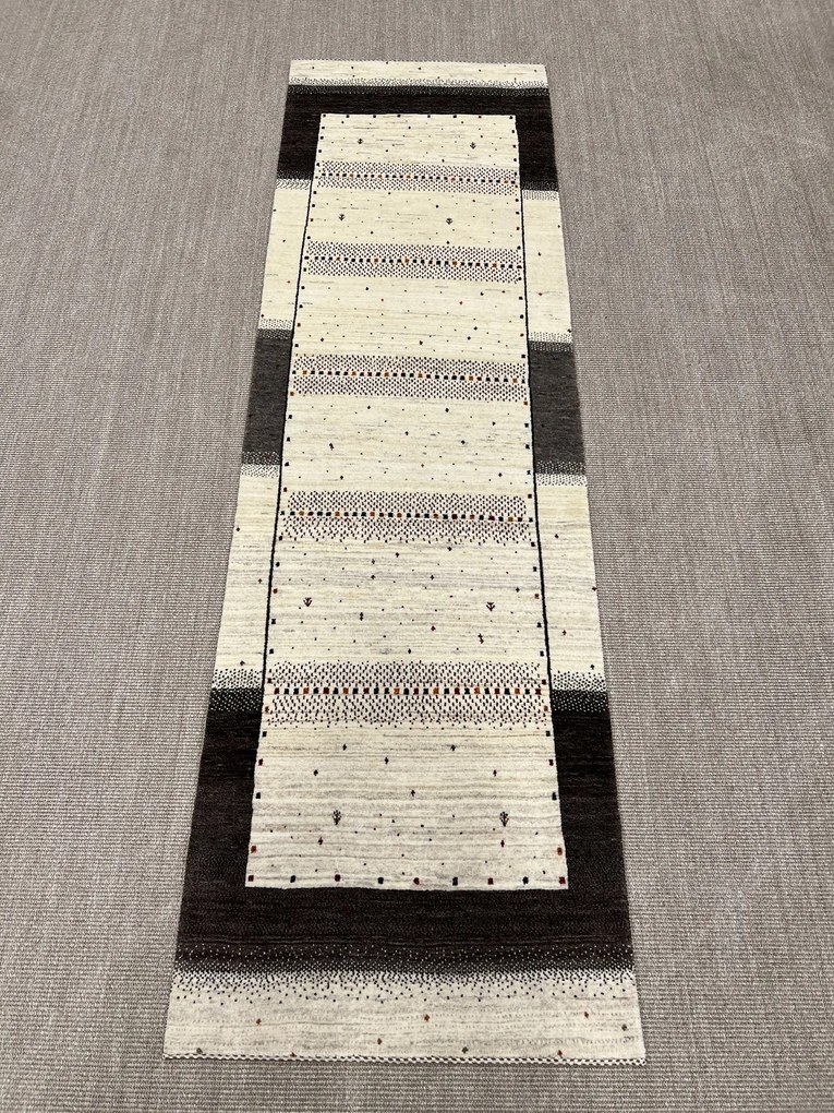 Loribaft Tappeto 280 x 80 Beige (Iran) Annodato A Mano