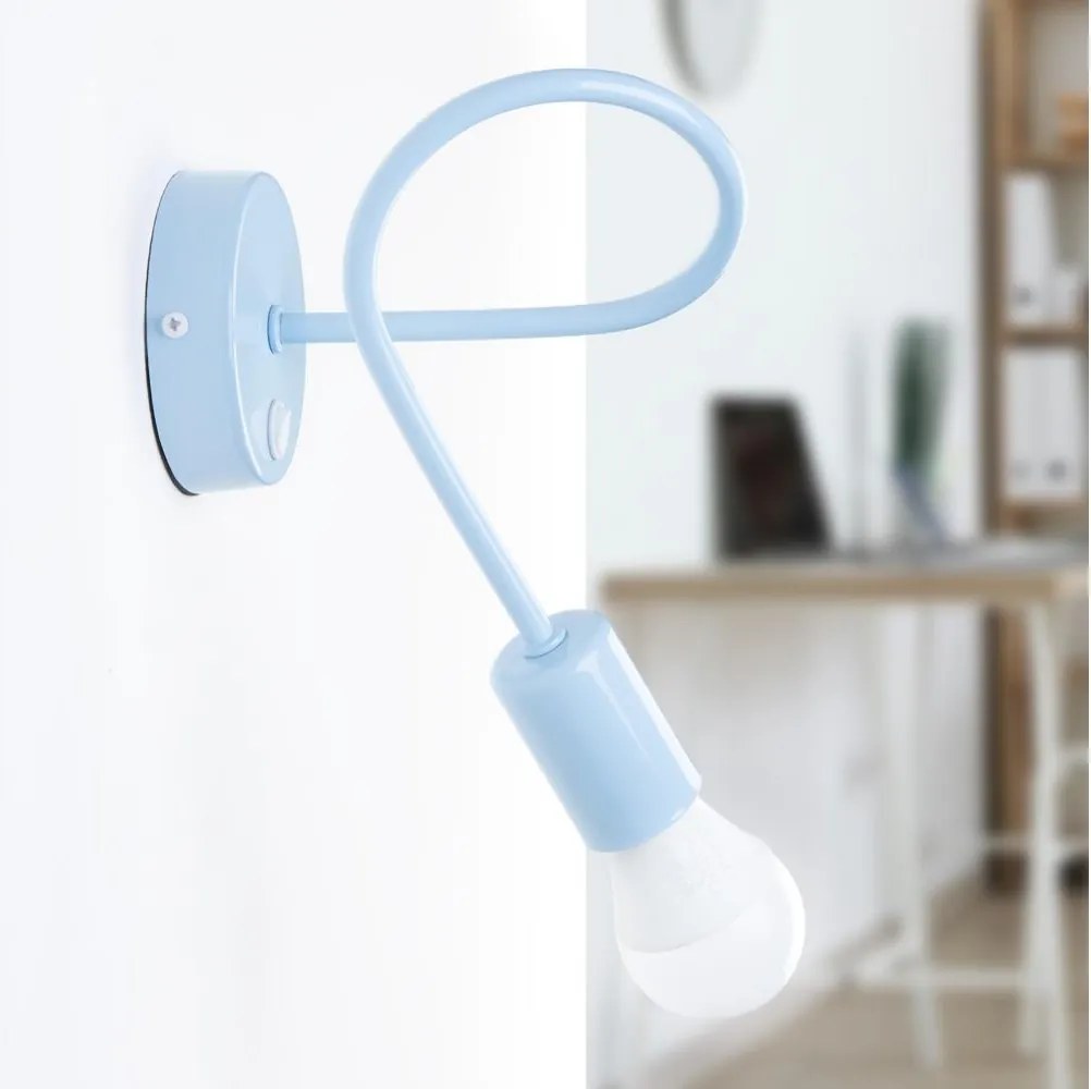 Applique da parete OXFORD 1xE27/15W/230V blu