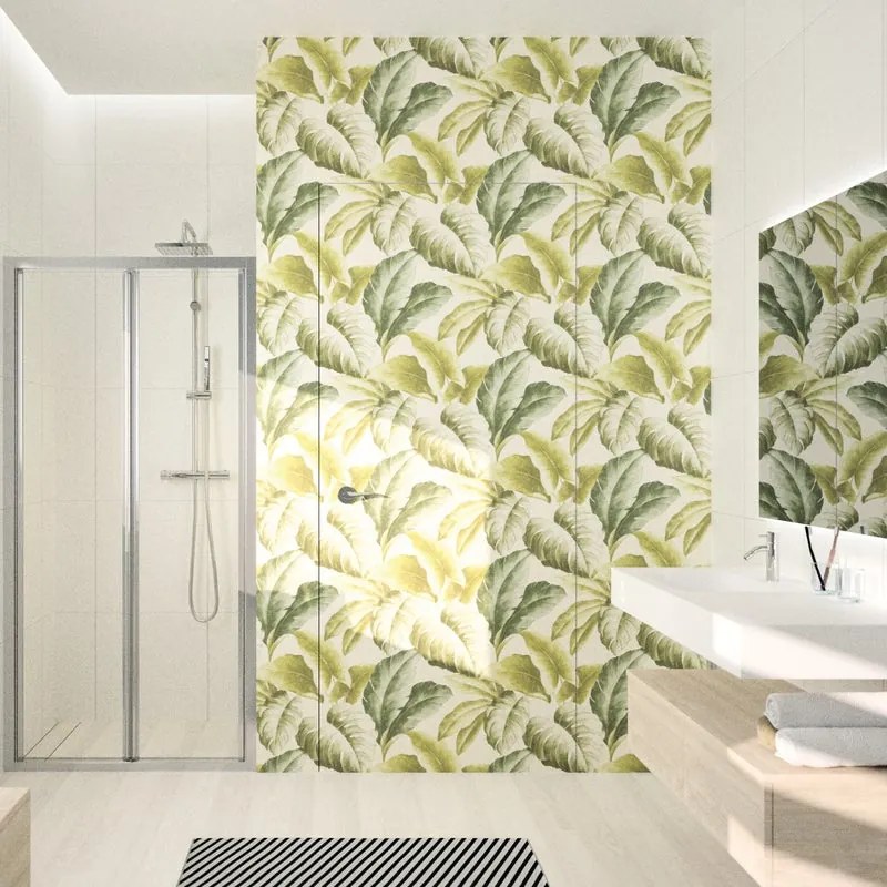 Porta doccia pieghevole Ocean, L 66-72 cm x H 195 cm x SP 4 mm, profilo cromo