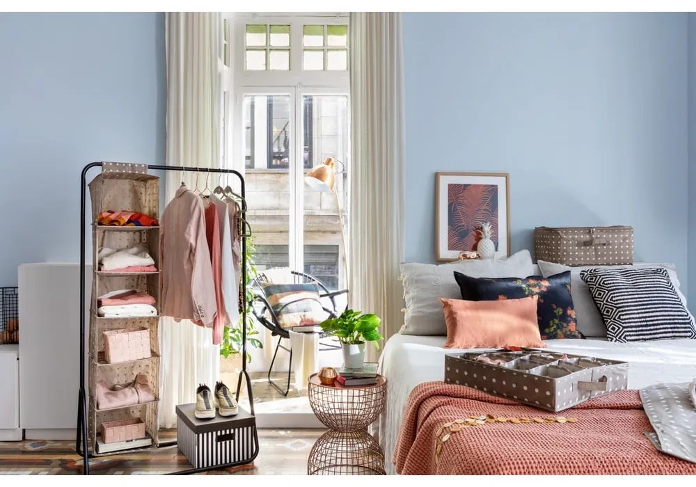 Organizzatore per cassetti beige con 16 scomparti Dots Rivoli - Compactor