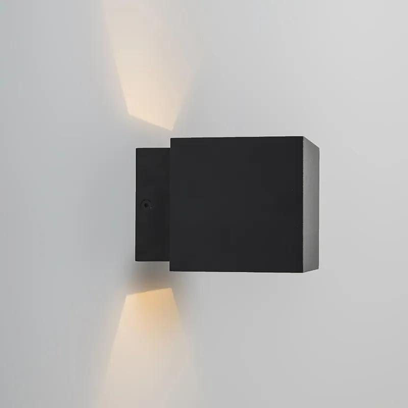 Applique design nero / oro LED - CAJA