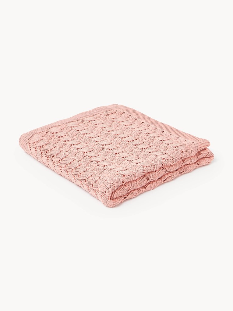 Coperta in cotone a maglia Vera