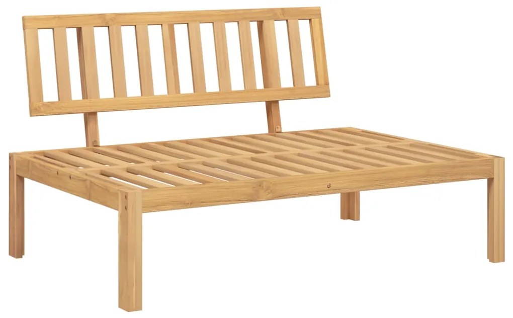 Set divano pallet da giardino 5 pz in legno massello di acacia