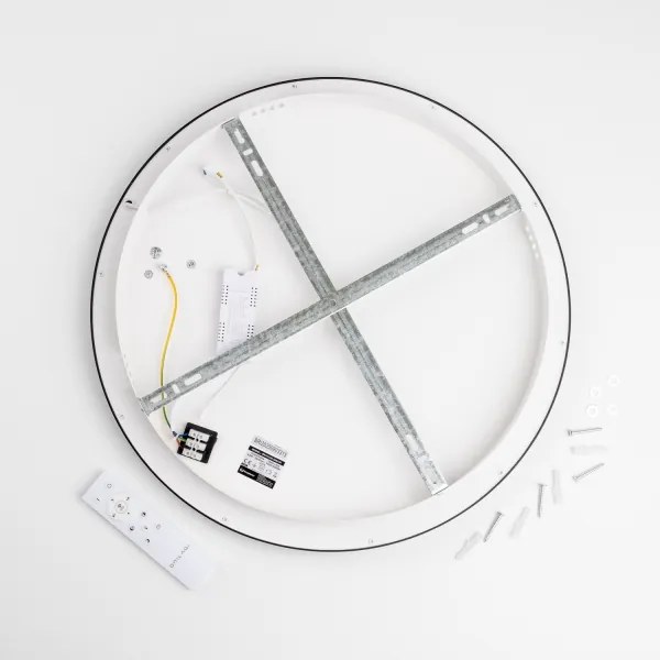 Brilagi - LED dimmerabile plafoniera FALCON SLIM LED/42W/230V Ø 50 cm nero + telecomando