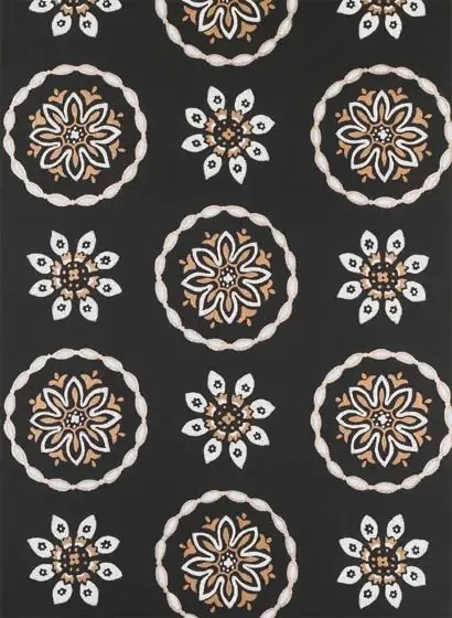 Tapete Garance von Nina Campbell - Black