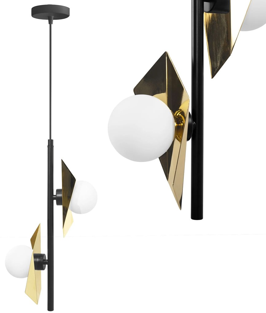 Lampada da soffitto APP1410-CP BLACK GOLD