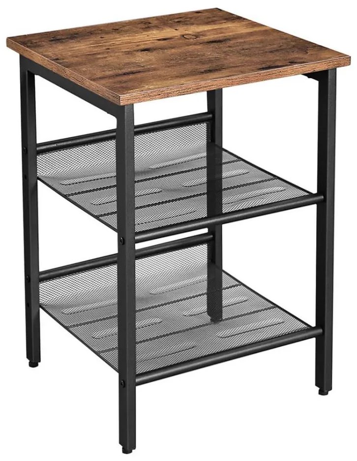 Tavolino d'appoggio ELDUR marrone/nero