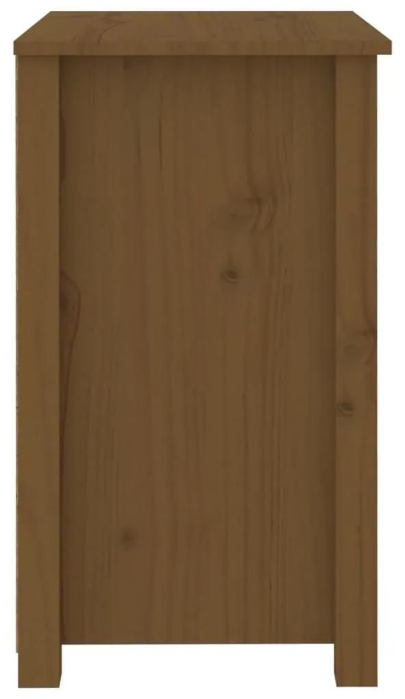 Comodino miele 50x35x61,5 cm in legno massello di pino