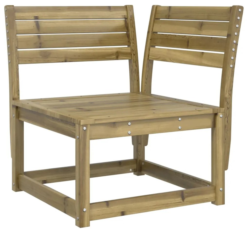 Set Salotto da Giardino 7 pz in Legno Impregnato di Pino