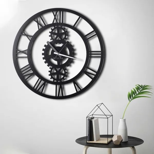Orologio da parete diametro 70 cm 1xAA nero