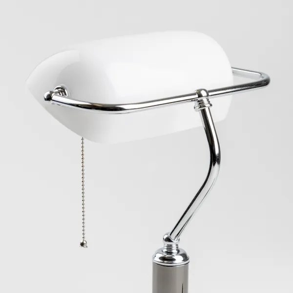 Brilagi - Lampada da scrivania BANK OFFICE 1xE27/60W/230V nero/argento/bianco