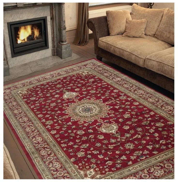 Tappeto Bechir 611616 orientale rosso, L 190 x L 133 cm