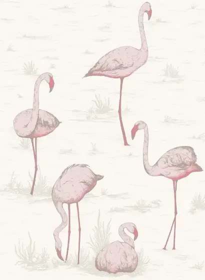 Cole & Son Carta da parati Flamingos - Pink