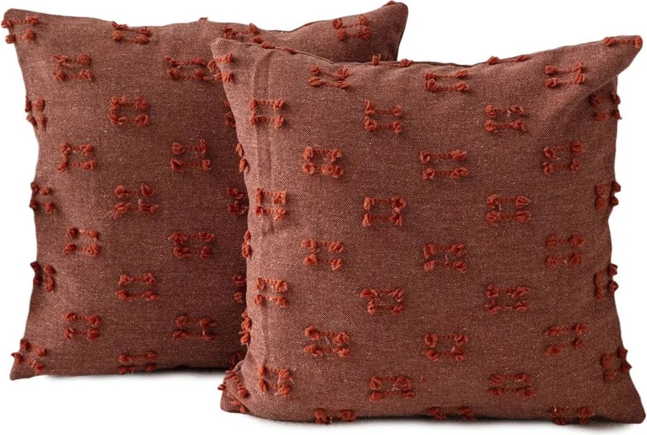 Federe decorative in set 2 pz 43x43 cm Tuffet – Mioli Decor