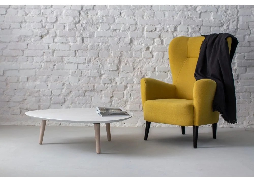 Tavolino in legno di frassino bianco Contrast Pick - Ragaba