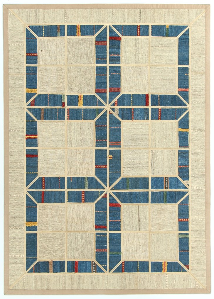 Kilim Tappeto 210x150 (Iran) Tessuto A Mano